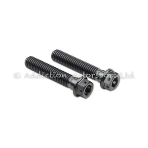 2x Black Titanium Front Fork Pinch Screws Bolt M8x40mm for Honda CBR650F - Picture 1 of 5