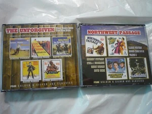 THE UNFORGIVEN & NORTHWEST PASSAGE Western Scores Soundtrack CD Lot (2), FSM Ltd - Picture 1 of 12