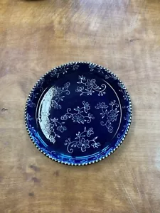 Plato de ensalada Temp tations by Tara AZUL ENCAJE FLORAL 8" 1 ea 2 disponible - Imagen 1 de 4