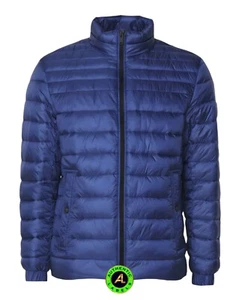 BOSS Oden 1 Water Repellent Padded Jacket With Logo Badge Open Blue M RRP £229 - Picture 1 of 5