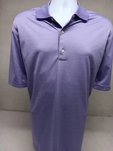 MENS LARGE GREG NORMAN PURPLE ML-75 SHORT SLEEVE GOLF POLO SHIRT SHARK LOGO - Picture 1 of 16
