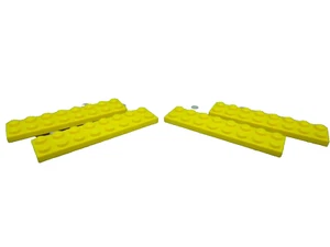 Lego 4 Yellow 2x8 base plate NEW - Picture 1 of 1