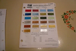 Mercury R-M 1973 muestra de pintura con chip de color - vintage - Imagen 1 de 1