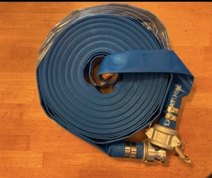 DAVCO 1,5" ID x100 Fuß Pool Rückspülschlauch strapazierfähig verstärkt blau PVC schneller Versand - Bild 1 von 4