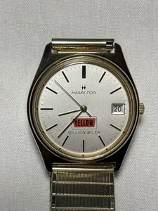 Vintage Hamilton Yellow Freight Million Miler 1987 Uhr - 10KT RGP - läuft - Bild 1 von 11