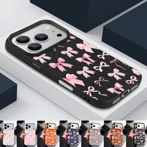 Hülle für iPhone 17 Pro Max 16 15 14 13 12 11 Mädchenrosa Schleife Silikonhülle - Picture 1 of 20