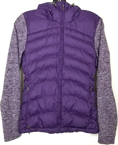 Outdoor Research Women's Plaza Hoody Down Fill Jacket Sz S Purple Zip Up Outdoor - Picture 1 of 9