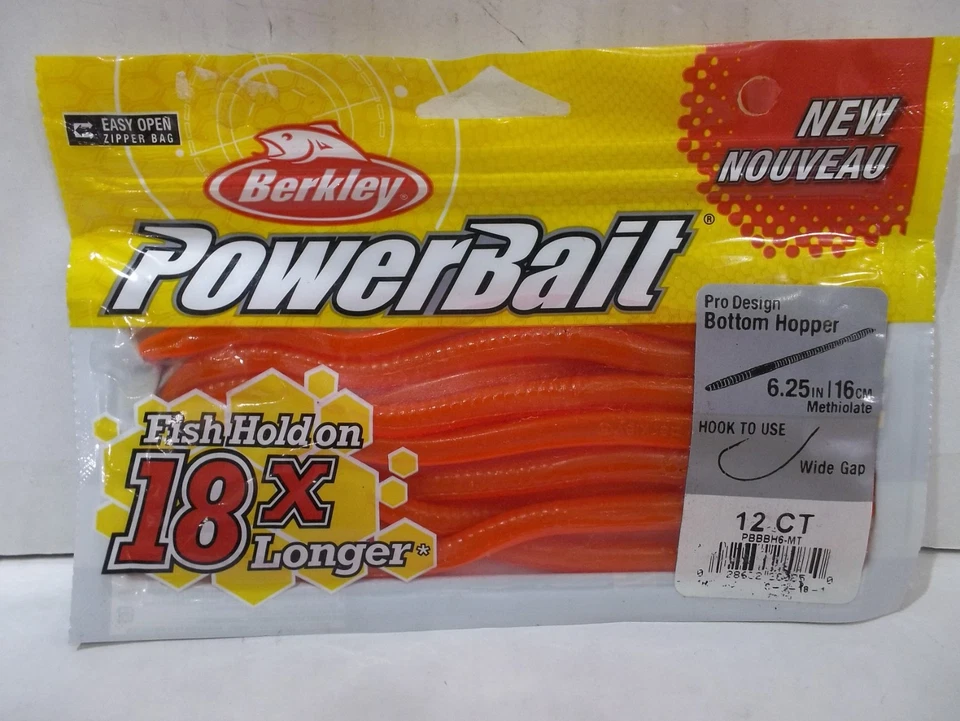 Tolva inferior Berkley PowerBait 6,25" diseño profesional ¡Elige tus colores!  Nuevo en paquete Foto 1 de 1