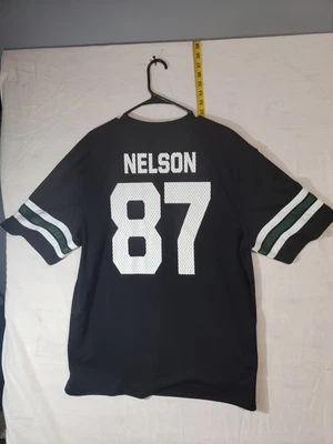 #87 Camiseta Nelson Para Hombres Talla LG Green Bay Packers Jugadores NFL Equipo Ropa Camiseta Foto 1 de 4