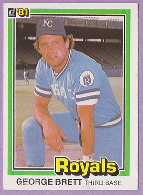 Donruss #100 1981 George Brett Royals Foto 1 de 2