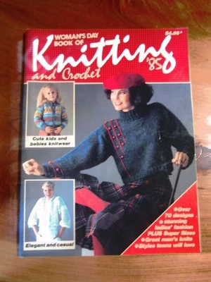 GREAT BOOK WOMAN'S DAY BOOK OF KNITTING AND CROCHET 85  GREAT **** MUST SEE - Image 1 of 2