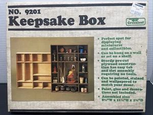 Greenleaf No.9201 Keepsake Box Kit - Unassembled In Sealed Box NOS - Picture 1 of 6