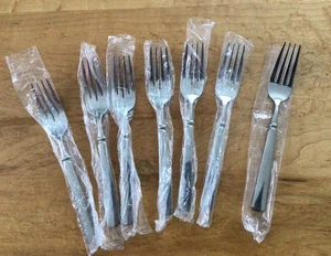 Cambridge Silberbesteck Besteck Record Edelstahl glänzend 7 Salatgabeln neu im Karton - Bild 1 von 5