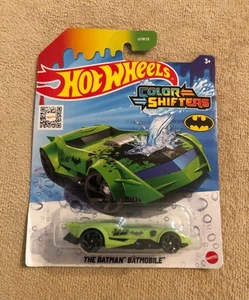 Hot Wheels the Batman Batmobile Color Shifters grün bis schwarz Diecast Auto RAR - Bild 1 von 2