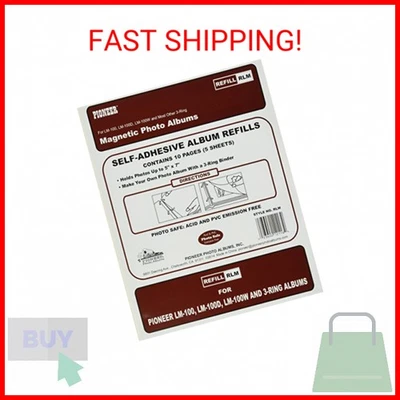 Páginas de recarga para álbumes de fotos LM-100, LM-100D y LM-100W, 10 páginas (5 hojas),  Foto 1 de 2