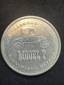 Modelo T Casino - Winnemucca Nevada NV $1 Slot Game Token 1979 - Imagen 1 de 2