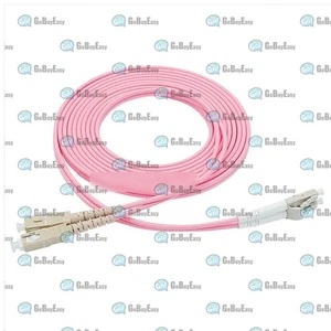 1M Duplex OM4 Multimode 3.0mm LC UPC to SC UPC Fiber Optic Patch Cord Cable - Picture 1 of 1