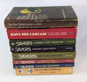 8 Dorothy L. Sayers Books Vintage Paperbacks Mixed Lot Lord Peter Wimsey - Imagen 1 de 7