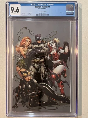 D.C. Comics Batman: Rebirth #1  CGC 9.8 (2018) Tyler Kirkham Virgin Foil - Image 1 of 3