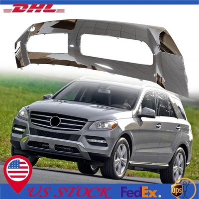 Moldura de parachoques inferior delantera cromada para Mercedes Benz ML350 ML250 2012-2015 Foto 1 de 4