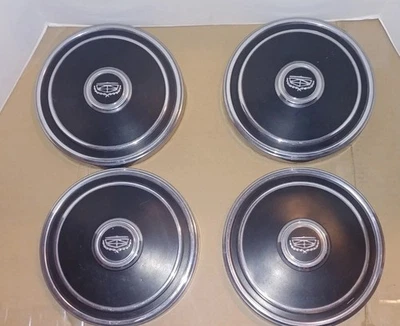 Set of 4 1972-76 Ford Maverick Grand Torino Ranchero Dog Dish Hubcaps Exc Cond! Foto 1 de 4