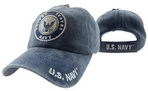Neu eingetroffen offizielle US Navy lizenzierte Kappe Navy Emblem Kappe Subdue Navy - Bild 1 von 1