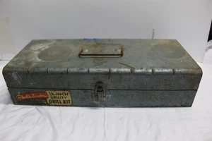 Vintage Black & Decker Drill Kit Box Metal Case ~ No Drill ~ Box Only - Picture 1 of 5