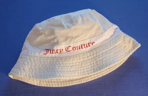 Juicy Couture Fischerhut cremeweiß Band rosa Worte Einheitsgröße Damen adrette Booni - Bild 1 von 6