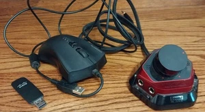 SOUND BLASTER AUDIO CONTROL CREATIVE LABS SOUND SB1520 RED/BLACK & MOUSE - Picture 1 of 7