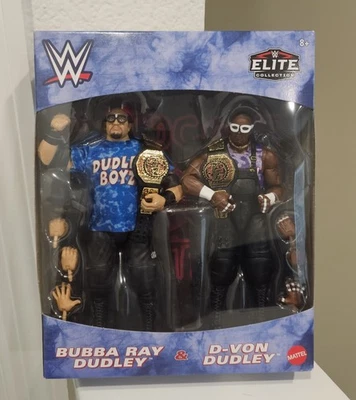 Paquete de 2 figuras WWE Elite Dudley Boyz Bubba Ray y D‐Von Mattel edición limitada Foto 1 de 4