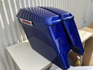 Alforjas elásticas azul cobalto profundo 4 pulgadas accesorios estirados 4 Harley Davidson - Imagen 1 de 4