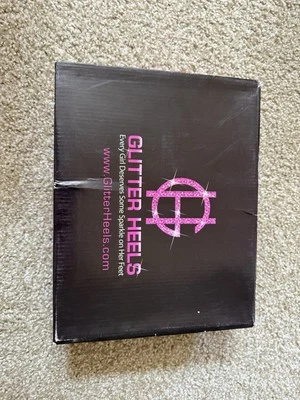 Tacones altos con plataforma brillante blancos plateados - Talla 7 - NUEVOS EN CAJA Foto 1 de 4