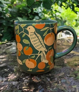WILD AND FREE COFFEE MUG. W/Etched Birds NATURE WILDLIFE MUG. B347 - Picture 1 of 4