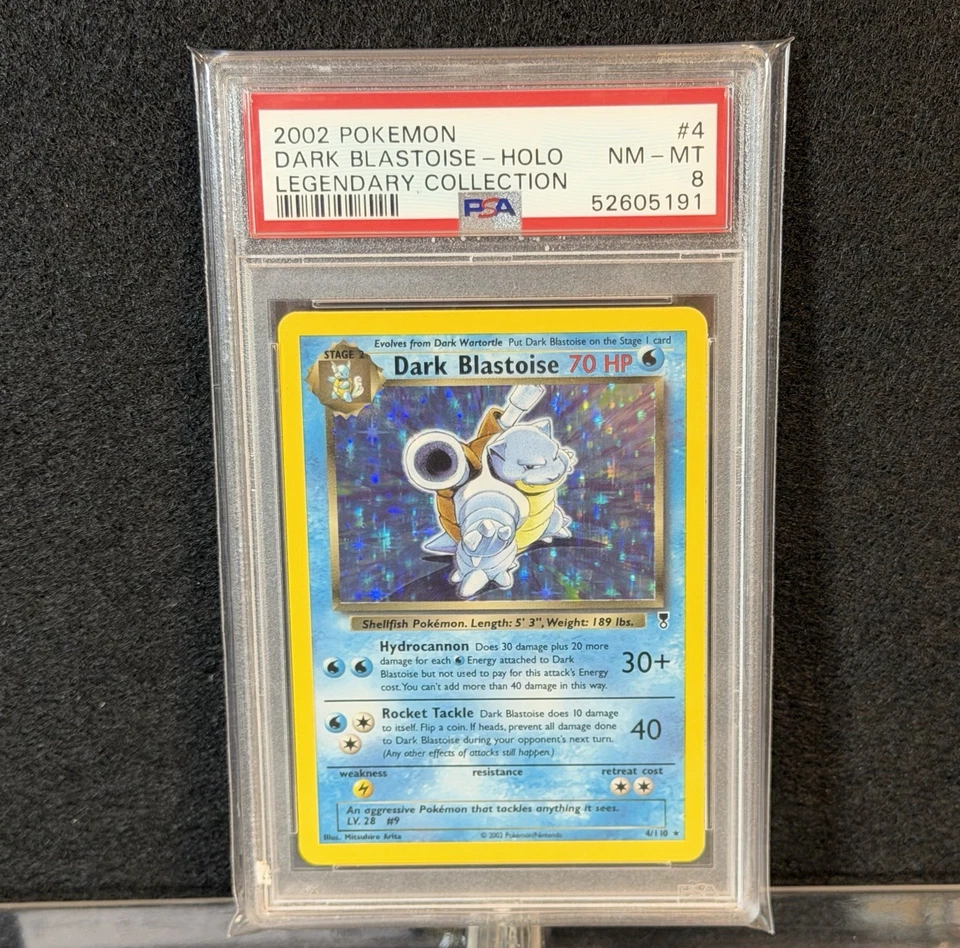 2002 DARK BLASTOISE HOLO POKEMON LEGENDARY COLLECTION #4 PSA 8 🔥 - Image 1 of 1