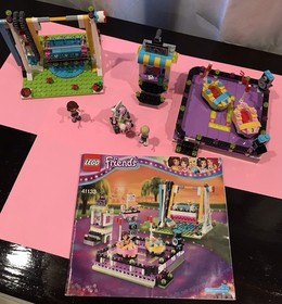 LEGO Friends Amusement Park Bumper Cars (41133) w/ Manual No Box - Complete Set