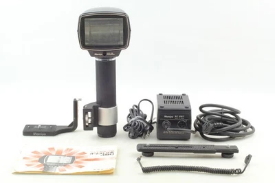 RARO 【Casi COMO NUEVO】 Flash estroboscópico automático Mamiya 480 con unidad de CA cámara fotográfica de JAPÓN Foto 1 de 4