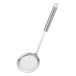  304 Stainless Metal Strainer Kitchen Cooking Skimmer Colander Mesh Fine - Picture 1 of 11