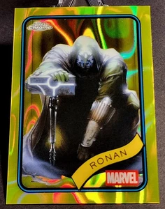 RONAN #157  YELLOW LAVA REFRACTOR  MARVEL TOPPS CHROME 2025 - Picture 1 of 3
