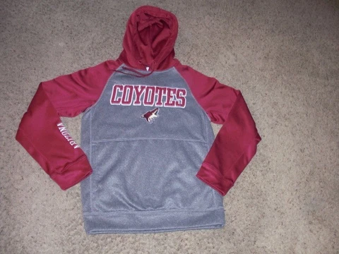 PHOENIX COYOTES sewn embroidered Hoodie Sweatshirt men's Small Cover