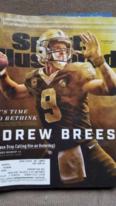 Drew Brees, New Orleans Saints, Dec. 3, 2018 Sports Illustrated, shows wear! - Bild 1 von 1