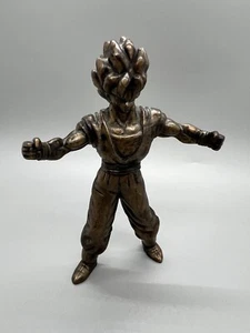 Vintage Dragon Ball Z-Goku SS Bronze Figure Burger King Happy Meal Toy 5" 2000 - Picture 1 of 9