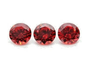 100 STCK. GRANATROT 3 MM SCHÖNE KUBISCHE ZIRKONIA LOSE EDELSTEINE - Bild 1 von 3