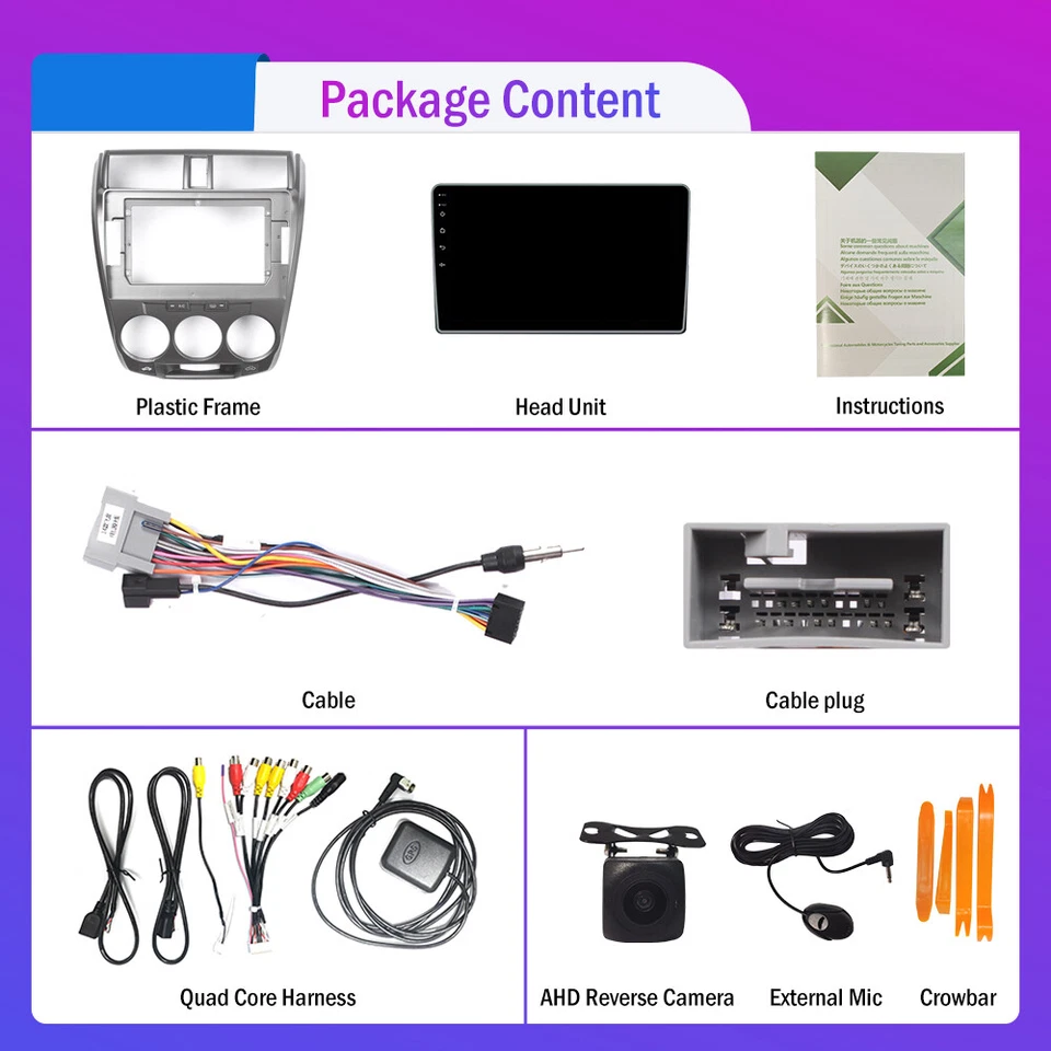 Android car stereo for Honda city 2006-2014 MT GPS Navigation Radio 1+16GB FM - Image 1 of 1