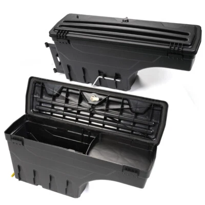 Fit For 2015-2019 Ford F-150 Rear Left+Right Lockable Storage Truck Bed ToolBox Foto 1 de 4