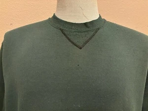 Vintage 90's Blank Green Russel Athletic Crewneck Sweatshirt L - Picture 1 of 5