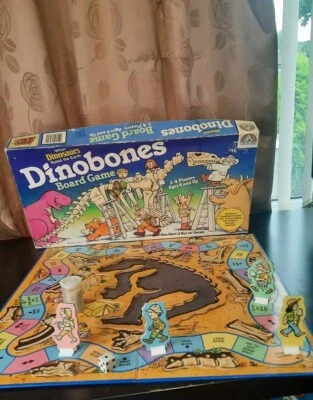 Dinobones Board Game Complete 1987 Dinosaurs Warren Vintage Family Fun Kids VGC  - Image 1 of 4