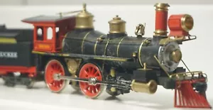 AHM V&T HO Scale Western Reno Steam Locomotive & Tender 4-4-0 Tested & Working - Picture 1 of 13