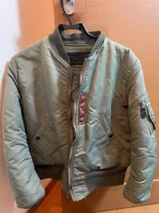 BUZZ RICKSON'S MA-1 Flight Jacket nylon sage green Size M M13519 M13520 - Picture 1 of 7