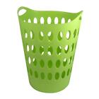 Laundry Basket Flexible Plastic Handle Easy Carry Clothes Washing Tall Pink Grey