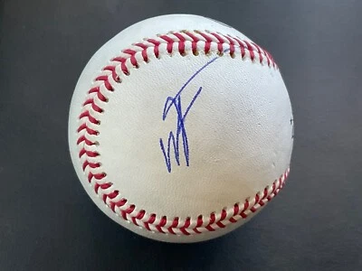 Welbyn Francisca Signed Ball Cleveland Guardians Baseball Authentic Autograph - Image 1 of 2